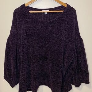 Bubble sleeve sweater